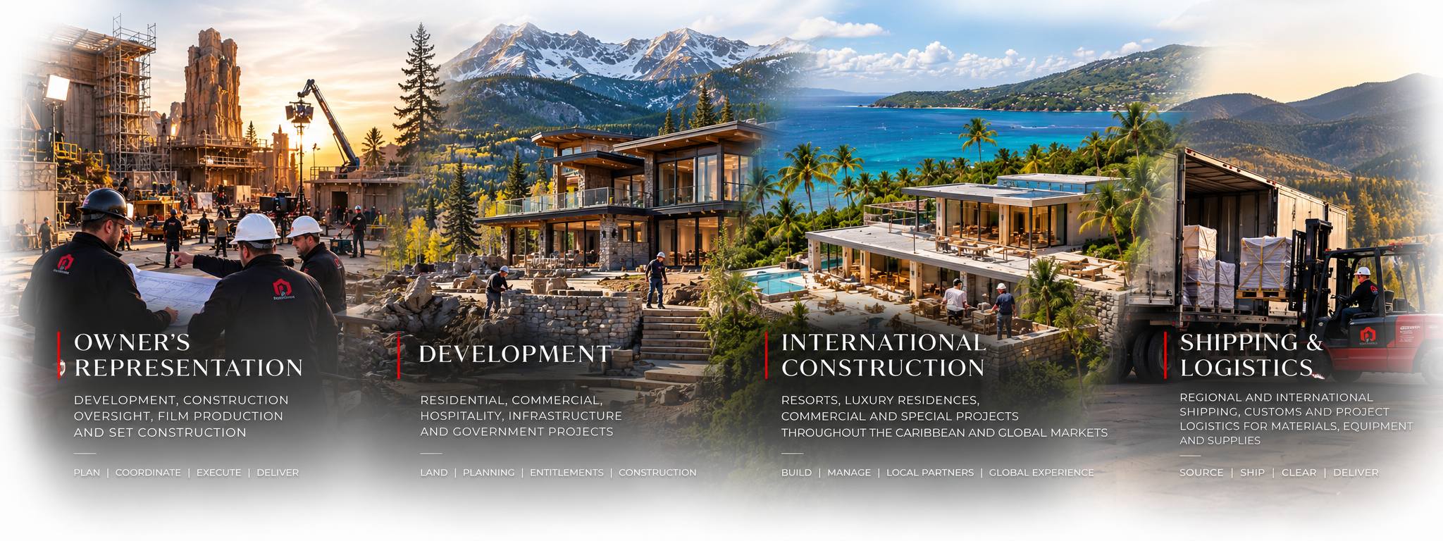 NOCO Group services — owner's representation, development, international construction, shipping and logistics
